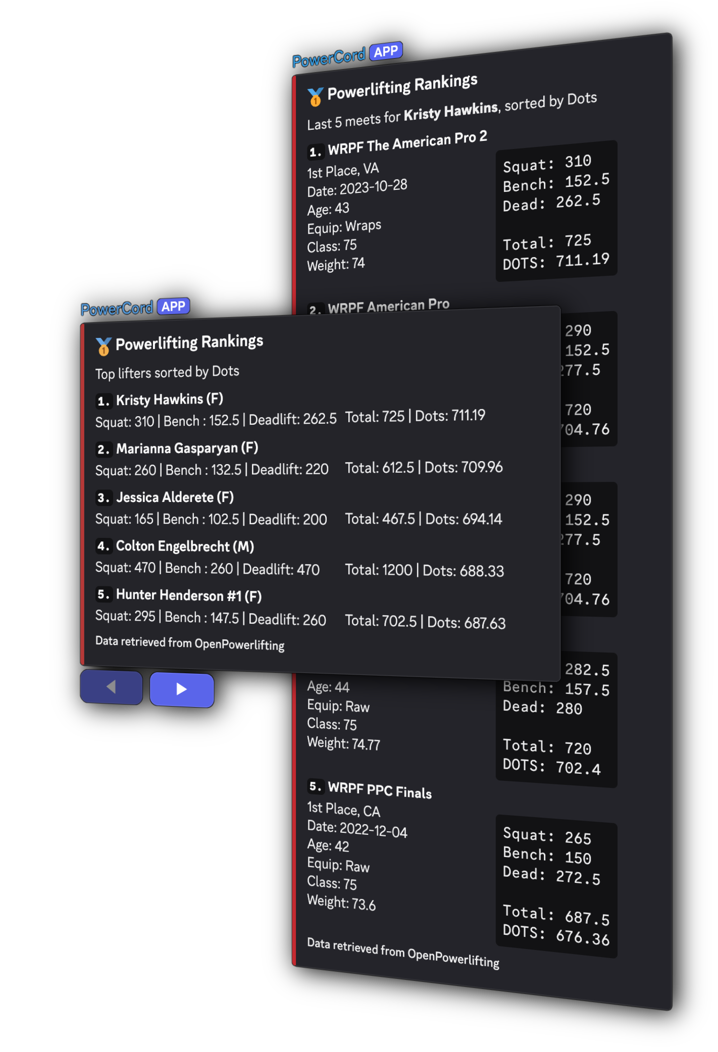 Screenshot preview showcase for couple commands in Discord